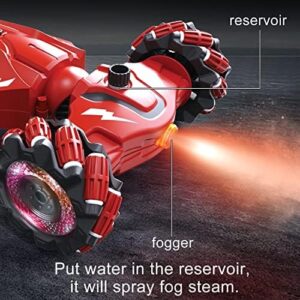 Upgraded Hand Gesture Sensing RC Stunt Car with Lights Music, Spray Drift Hand Gesture RC Car 360° Spins All Terrains Hand Controlled Car Toys for 6 7 8 9 10 Year Old Boys