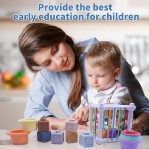 Baby Toys 6 in 1 Montessori for 6-12 Months Old