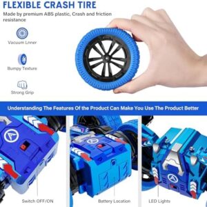 Remote Control Car, Double Sided RC Car, 4WD Off-Road Stunt Car with 360° Flips